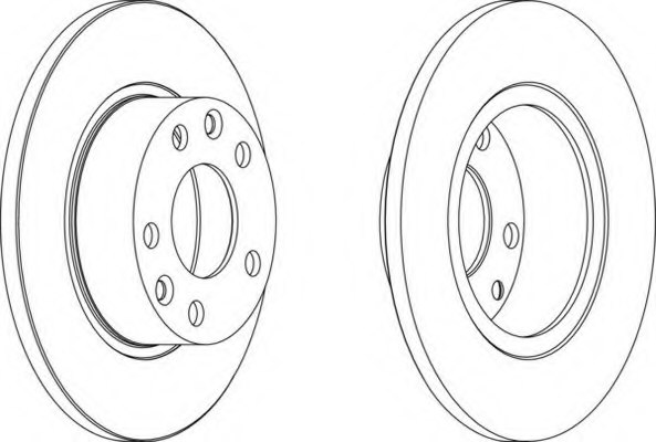 FERODO DDF557-1 Brake Disc